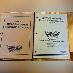 Original Grasshopper Service Manuals